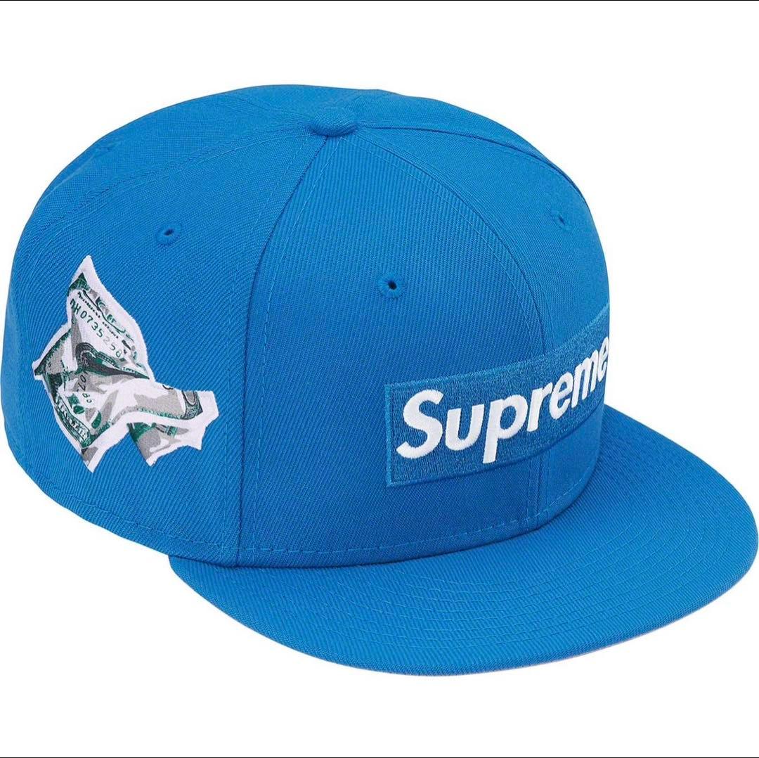 supreme Money Box Logo New Era 7 1/4 ブルー