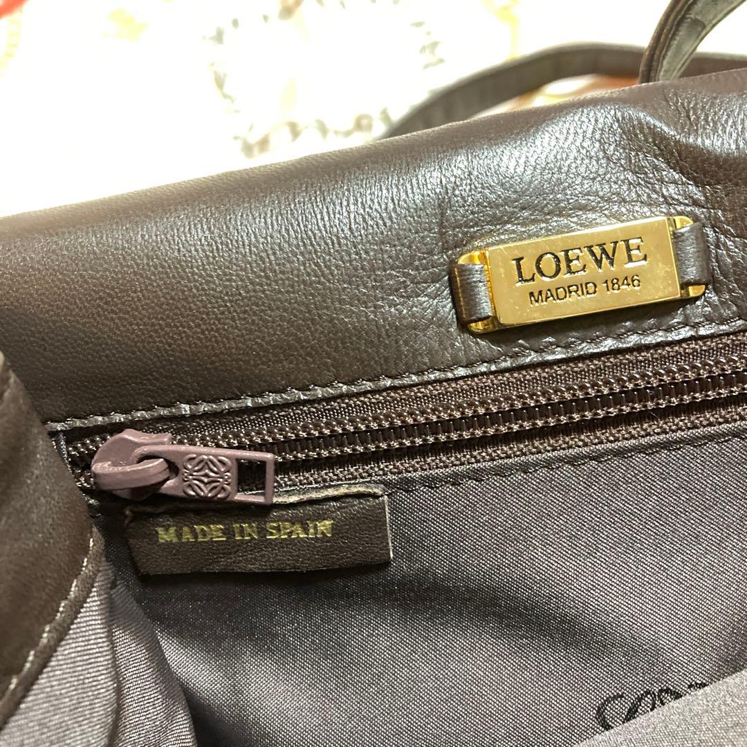 LOEWE レザー ショルダーバッグ