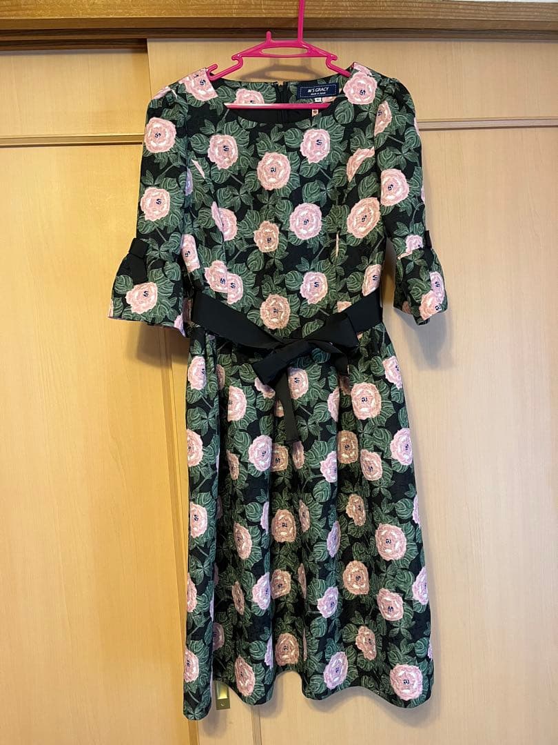 【茉莉花】M'S GRACY バラ 花柄 ワンピース