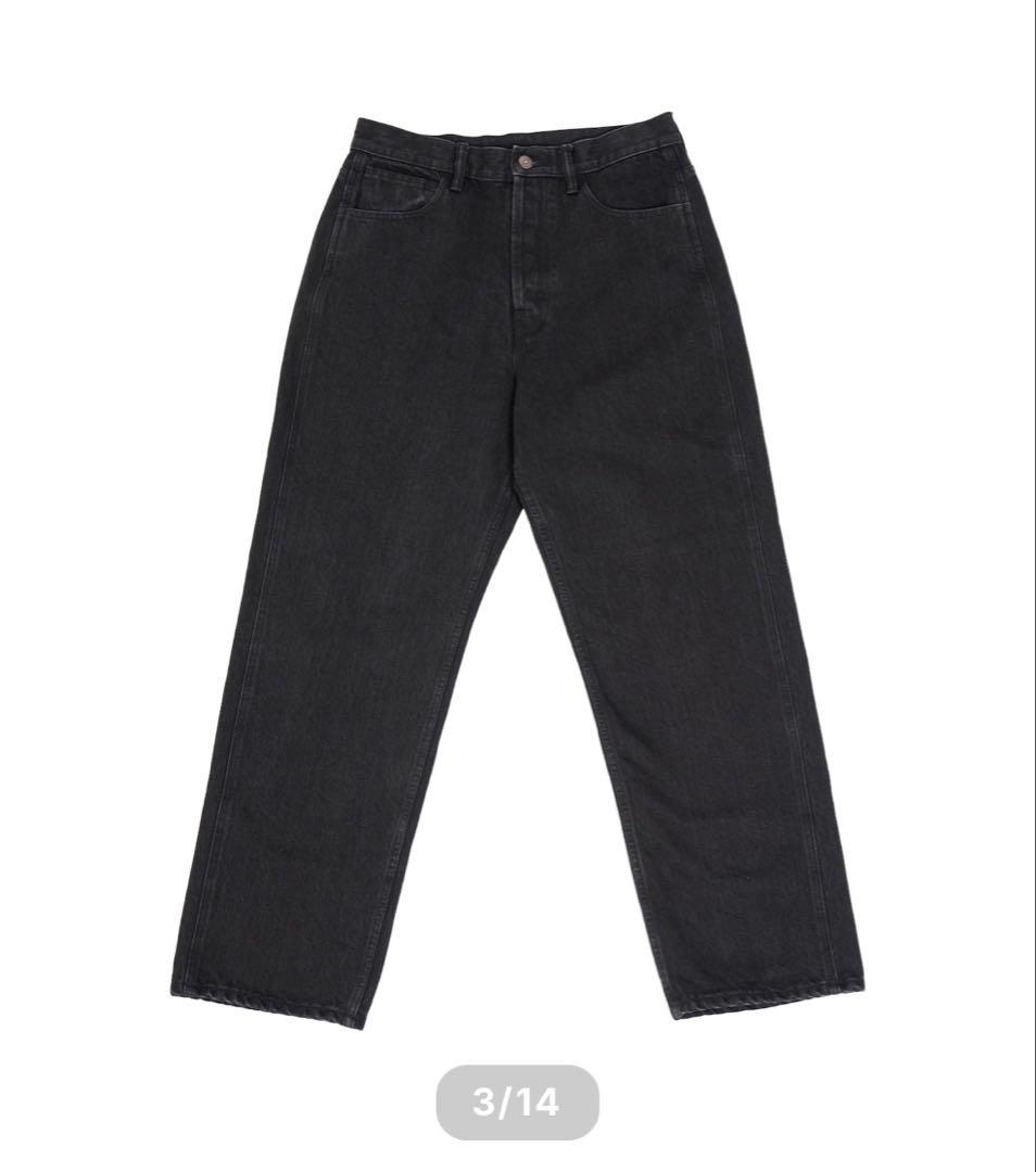 パンツ KAJA MEDIUM BAGGY BLACK DENIM PANTS