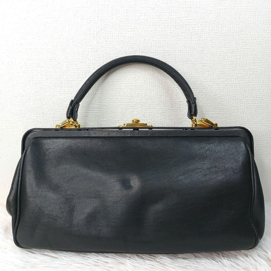 madler マドラー　ハンドバッグ ダレスバック　本革　レザー　ブラック