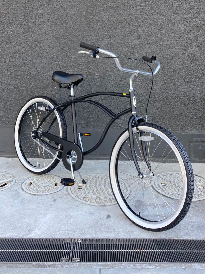 【新品】ビーチクルーザー_26インチ_マットブラック