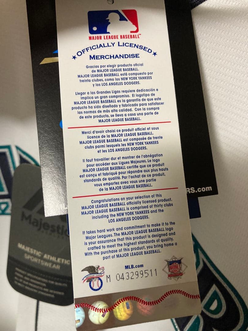 【新品】イチロー シアトル マリナーズ ユニフォーム レプリカ