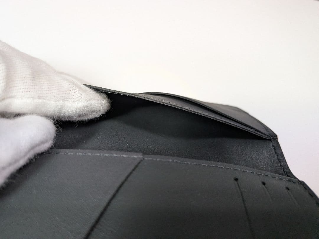 【美品】ルイヴィトン アエログラム オーガナイザー ドゥ ポッシュ 二つ折り 黒