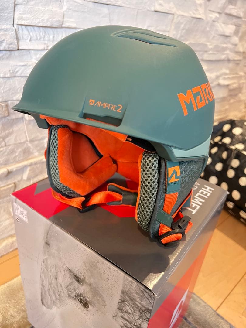⭕️MARKER Ampire 2 ヘルメット Mサイズ グリーン/オレンジ