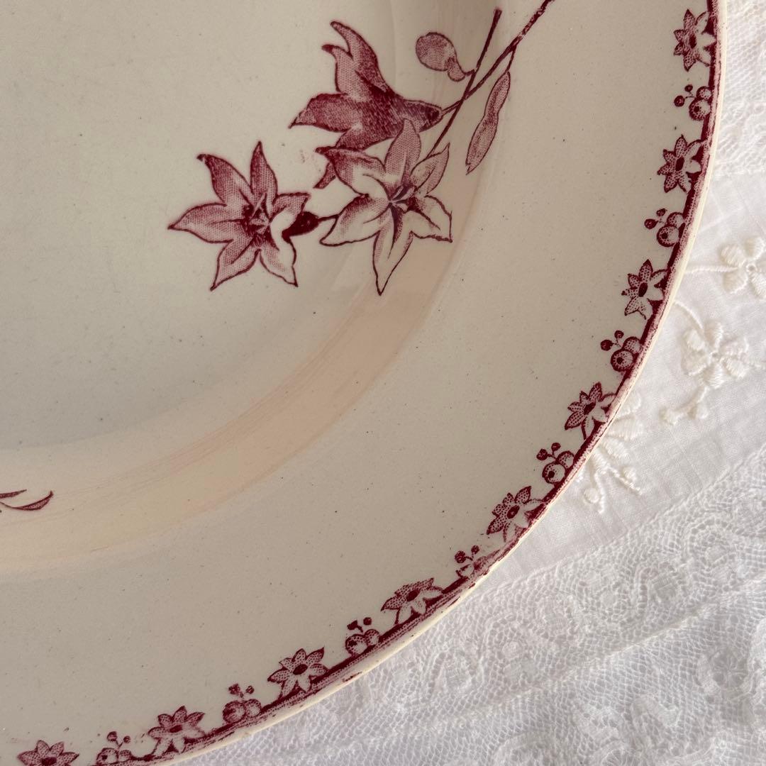 美品　フランスアンティーク　サルグミンヌ　Favori スーププレート