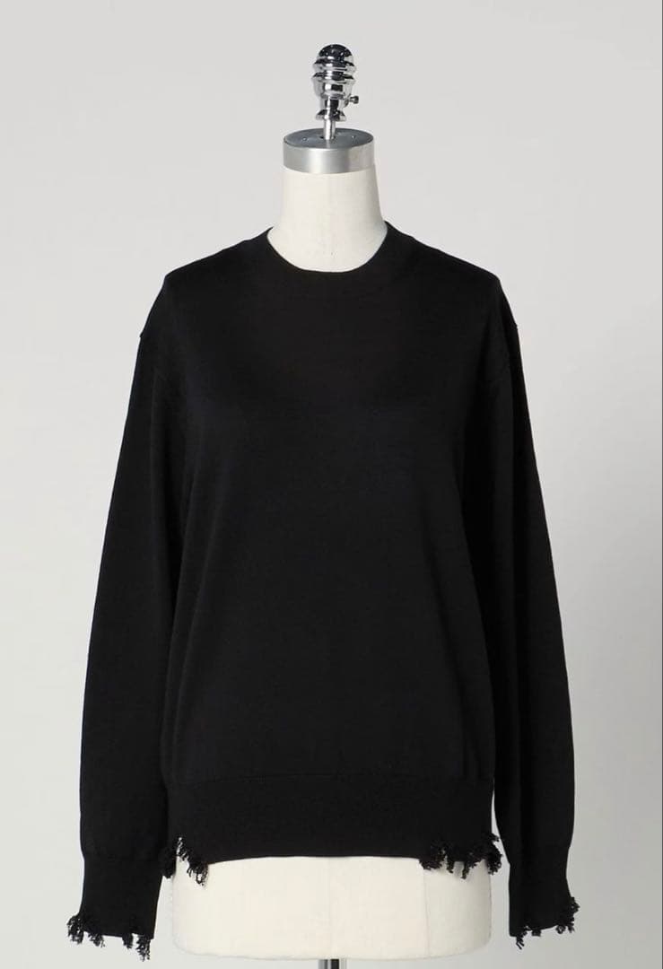 LOEFF ダメージ クルーネック プルオーバー 1