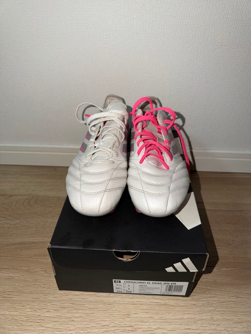 adidas コパアイコン2 KAMO限定カラー スパイク　ホワイト/ピンク