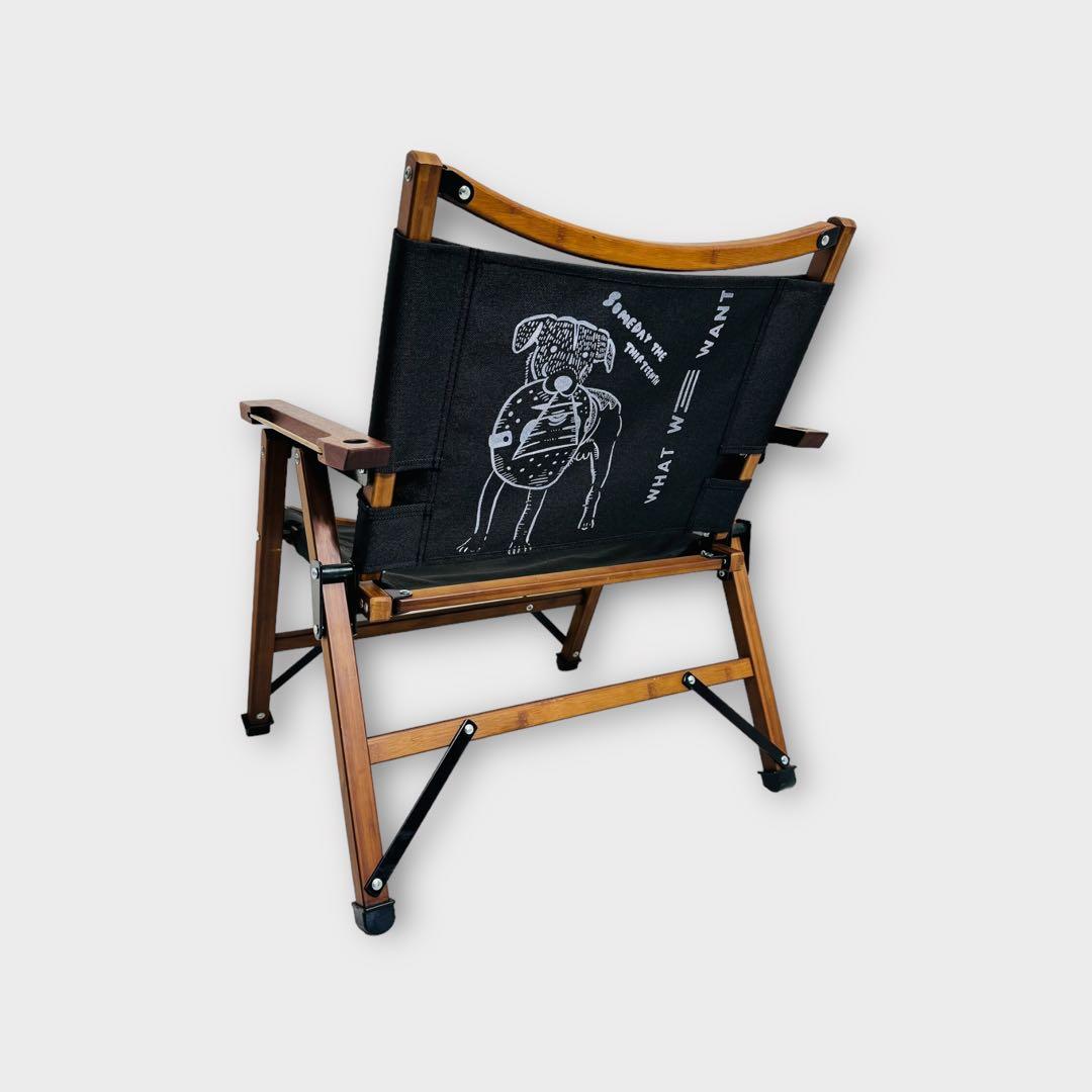 6850.クイックキャンプ チェア カスタム ブラック