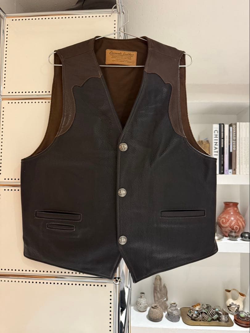 美品 CORONADO LEATHER コロナドレザー　USA ベスト バイソン