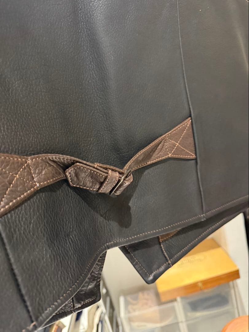 美品 CORONADO LEATHER コロナドレザー　USA ベスト バイソン