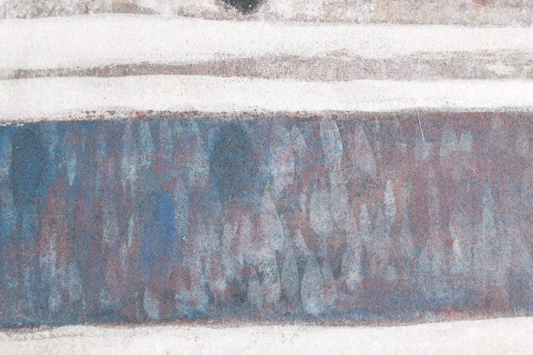 No5300 額装　倉光博之　金銘　「野尻湖」　日本画　6号　風景画　送料無料