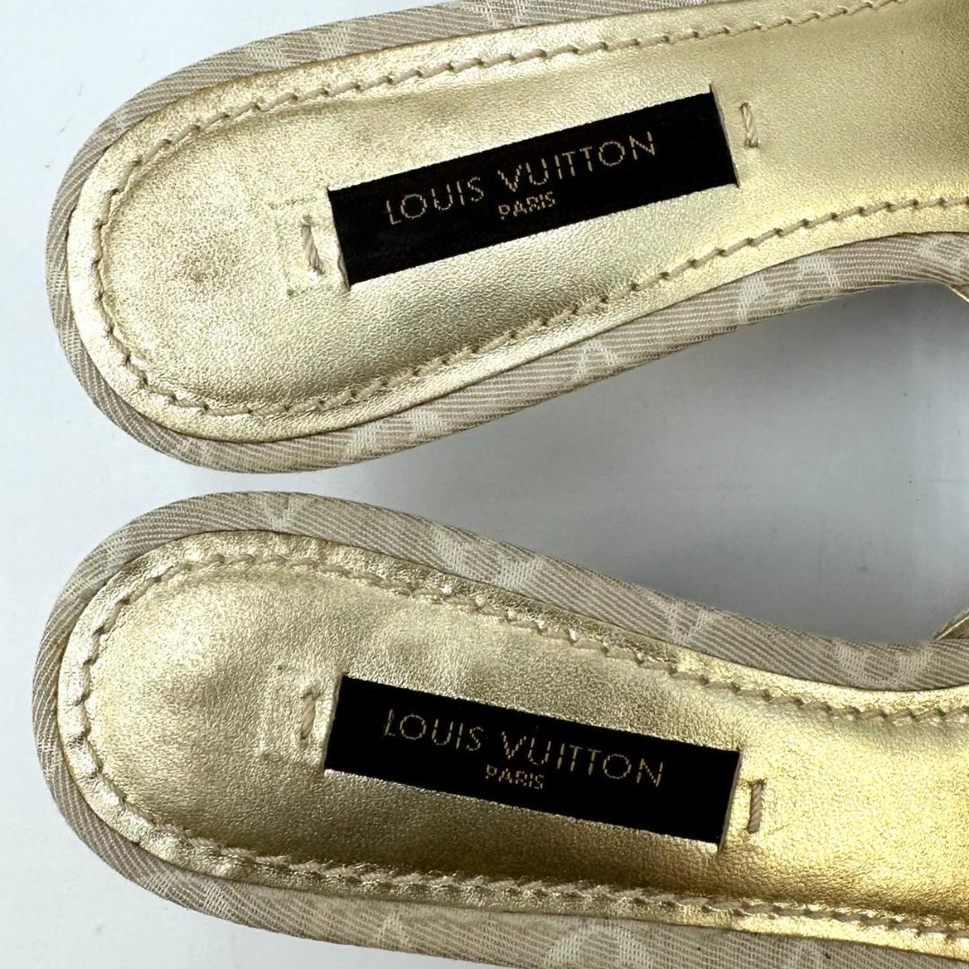 LOUIS VUITTON ルイヴィトン ミュール モノグラム ミニ リボン