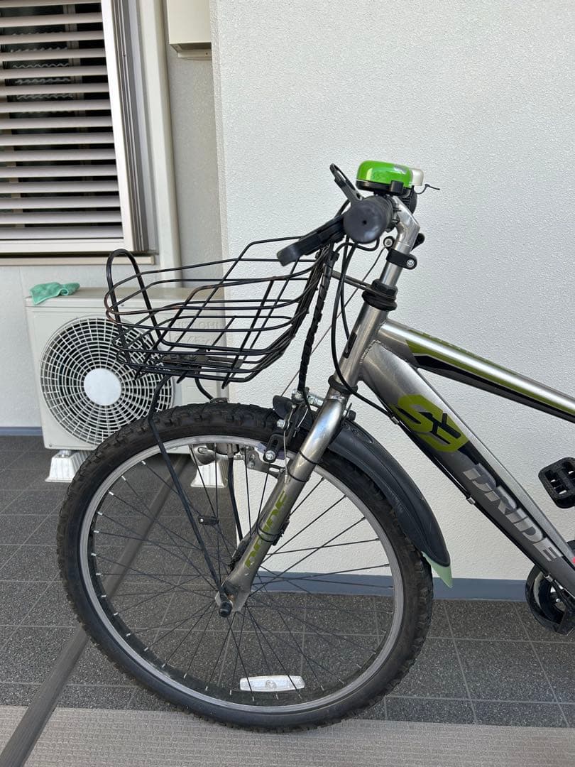 値下げします美品24インチ子供自転車 アサヒドライド シルバー マウンテンバイク