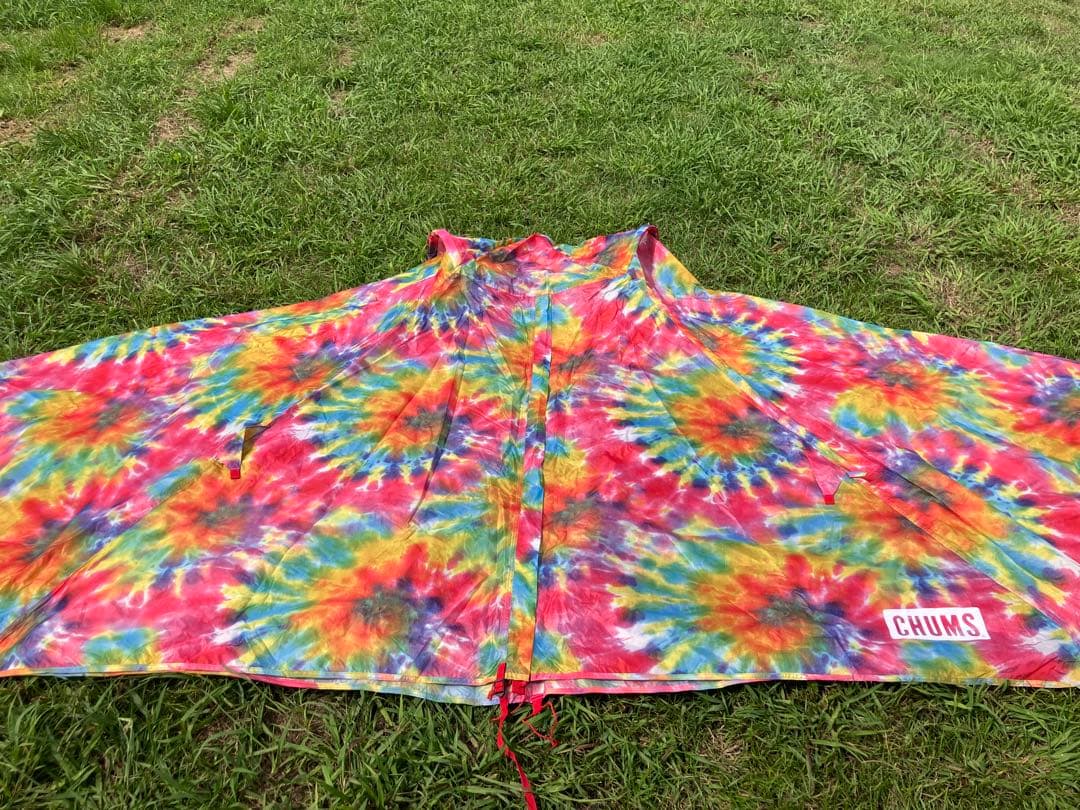 【1回使用のみの超美品】CHUMS タイダイ柄ワンポールテント
