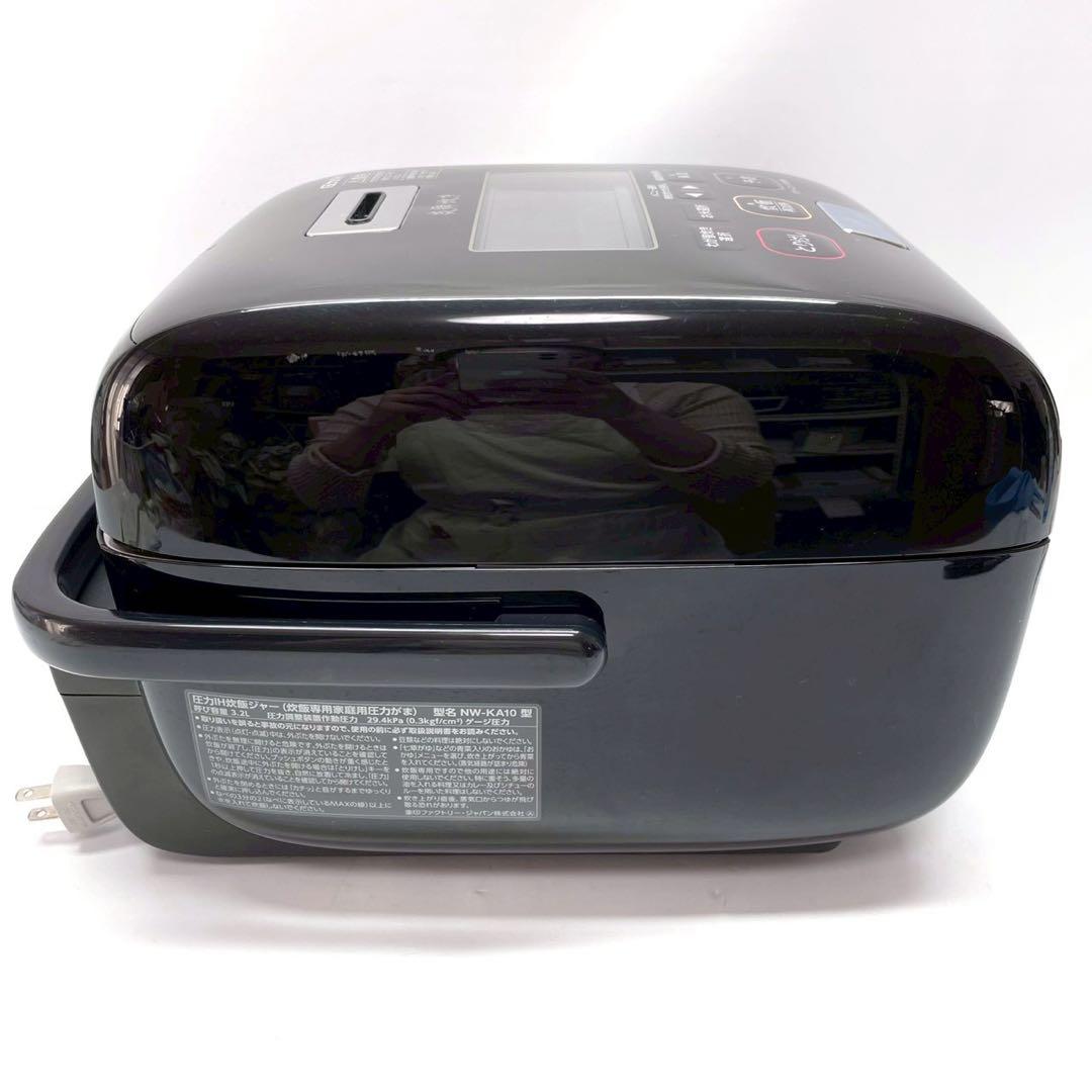 動作保証付　象印　圧力IH炊飯ジャー 炎舞炊き NW-KA10-BZ 黒漆