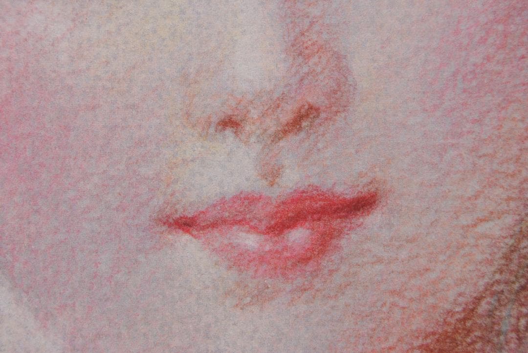 肉筆 パステル画 美人画 人物画 絵画