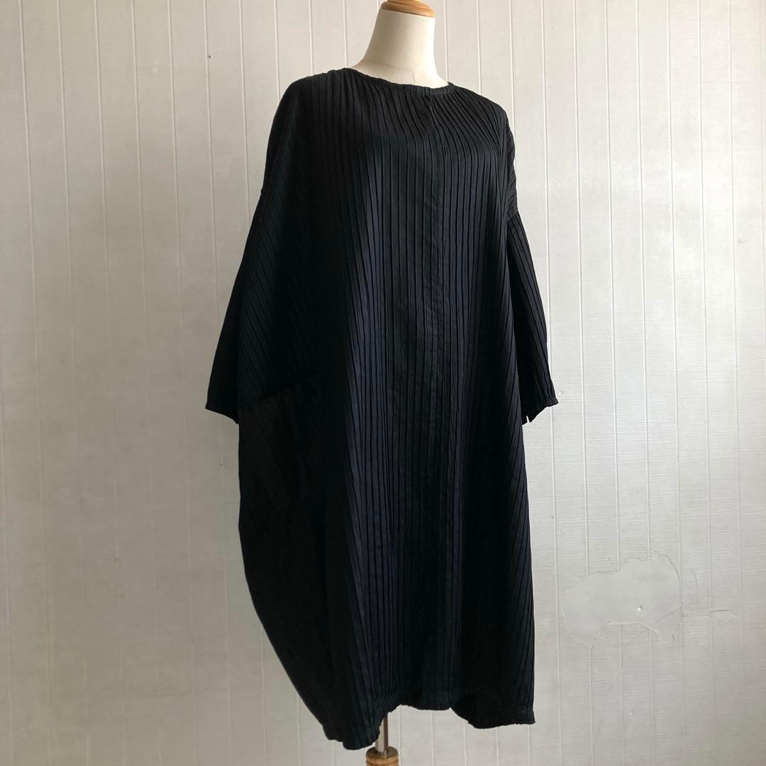希少☆Y's初期タグ　プリーツワンピース　オーバーサイズ　タック　ヨウジヤマモト