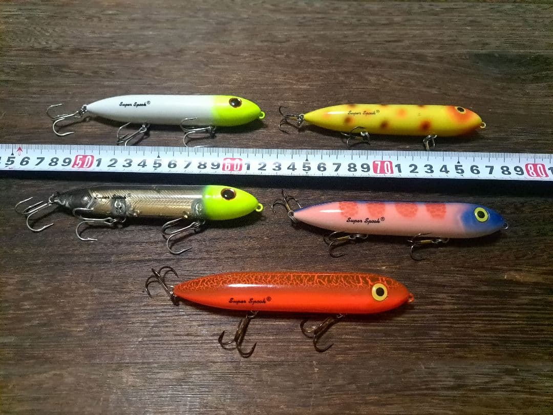 ヘドン　スーパースプーク　5色　5本セット