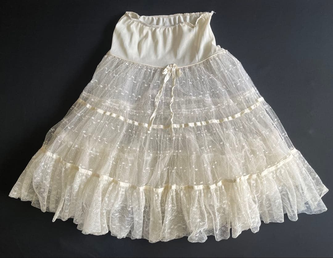 アンティークヴィンテージレースペチコートスカート ドレスマネキントルソー