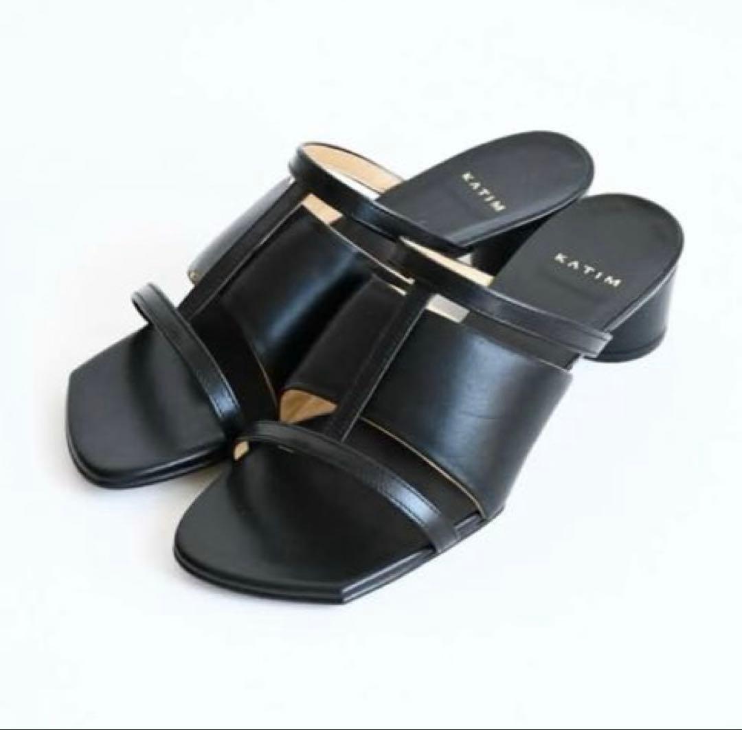 新品未使用KATIM ブラックミュール　37