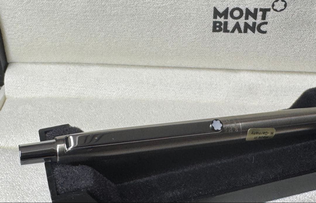 【新品未使用】MONT BLANC シルバーボールペンスリムライン