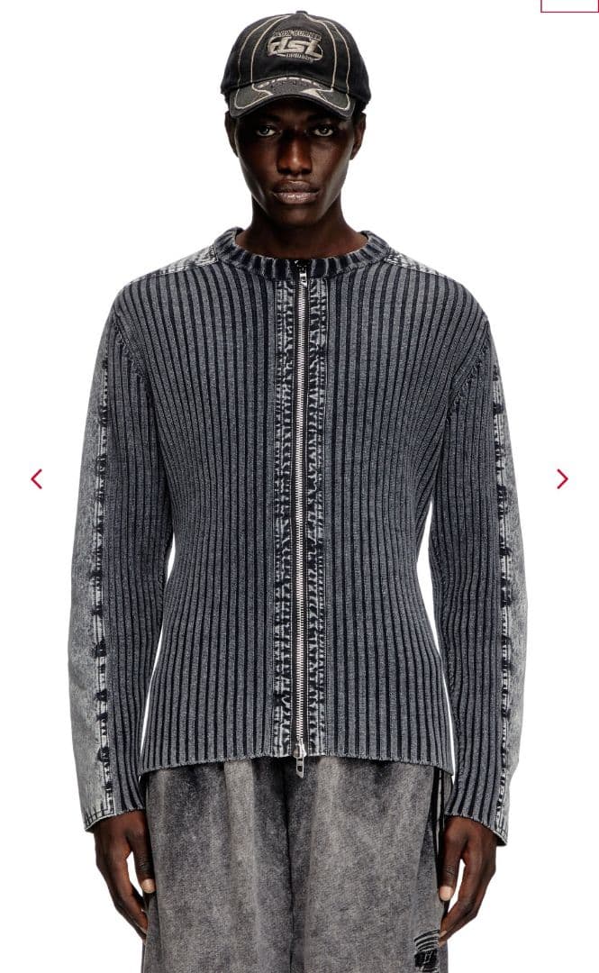 最終値下げ！DIESEL ニットライダース ニットジャケット ドライバーズニット