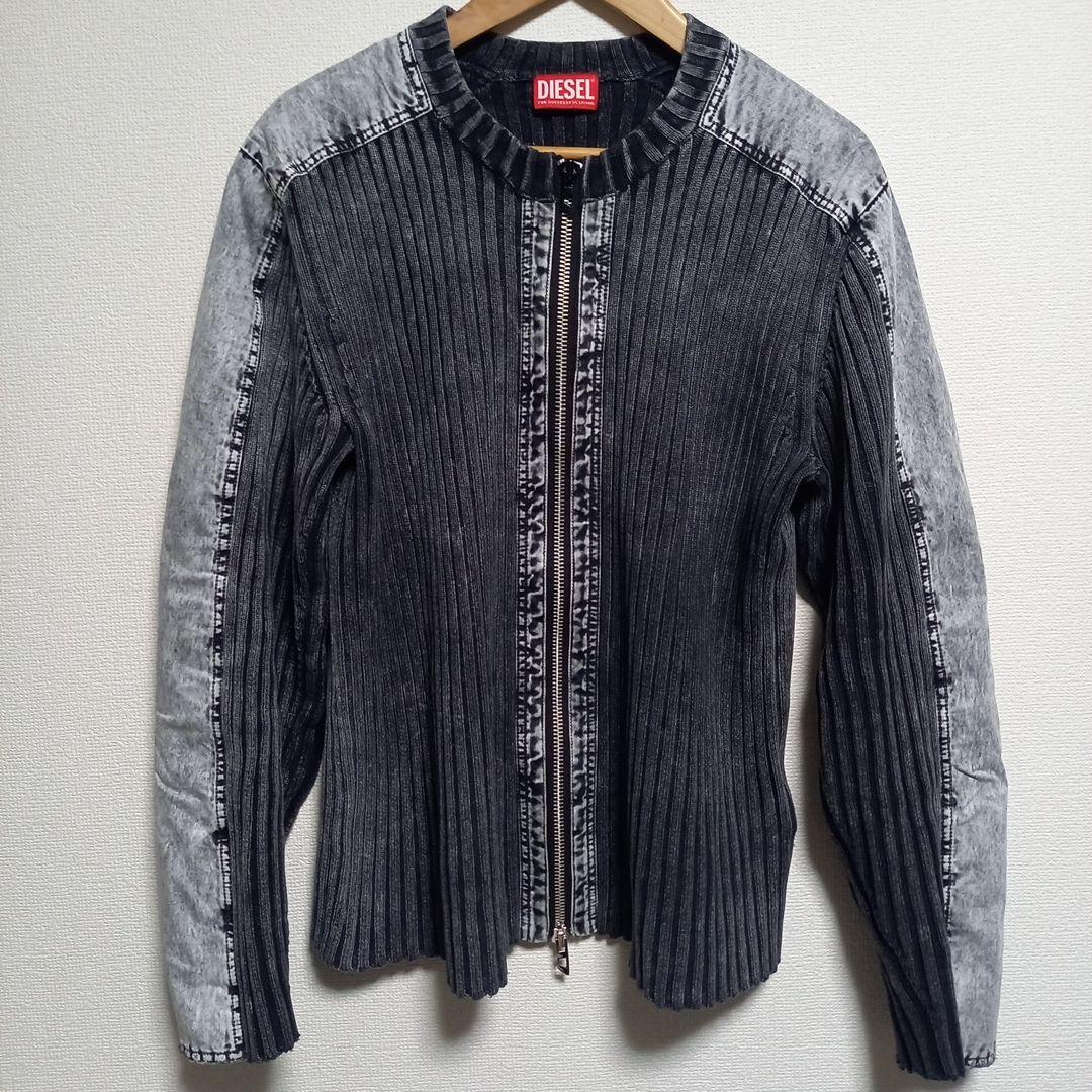 最終値下げ！DIESEL ニットライダース ニットジャケット ドライバーズニット