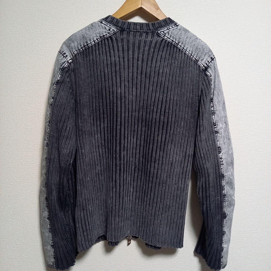 最終値下げ！DIESEL ニットライダース ニットジャケット ドライバーズニット