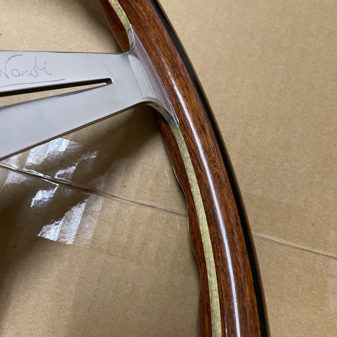 ナルディ　クラシック　当時物　ウッドステアリング　直径37cm