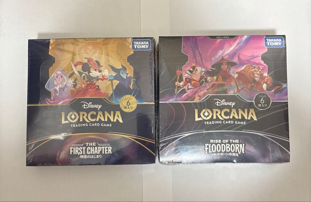 Disney Lorcana2点セット（第1章・フラッドボーン）シュリンク付き