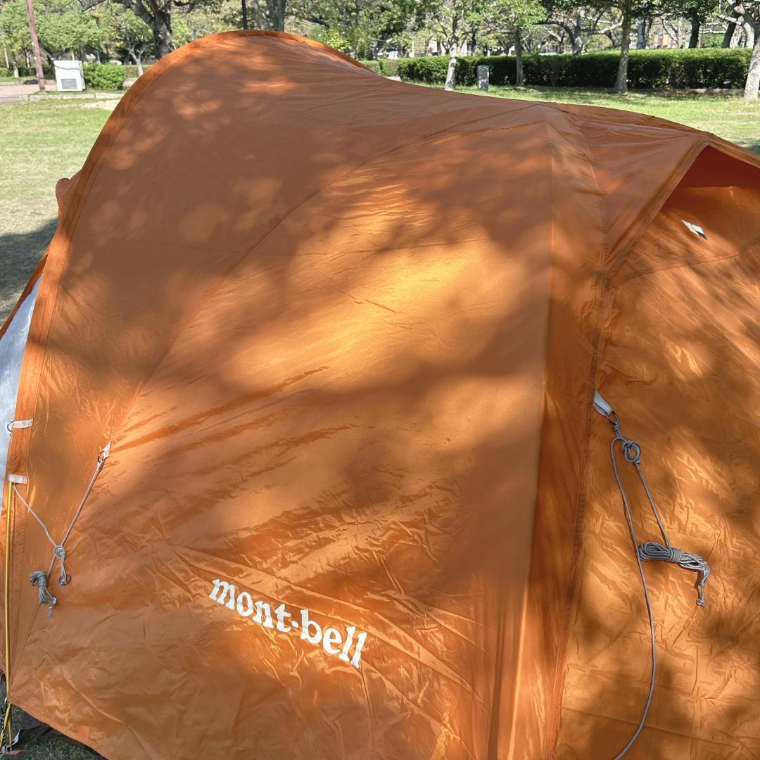 【美品】モンベル mont-bell クロノスキャビン 2 オレンジ 2〜3人用