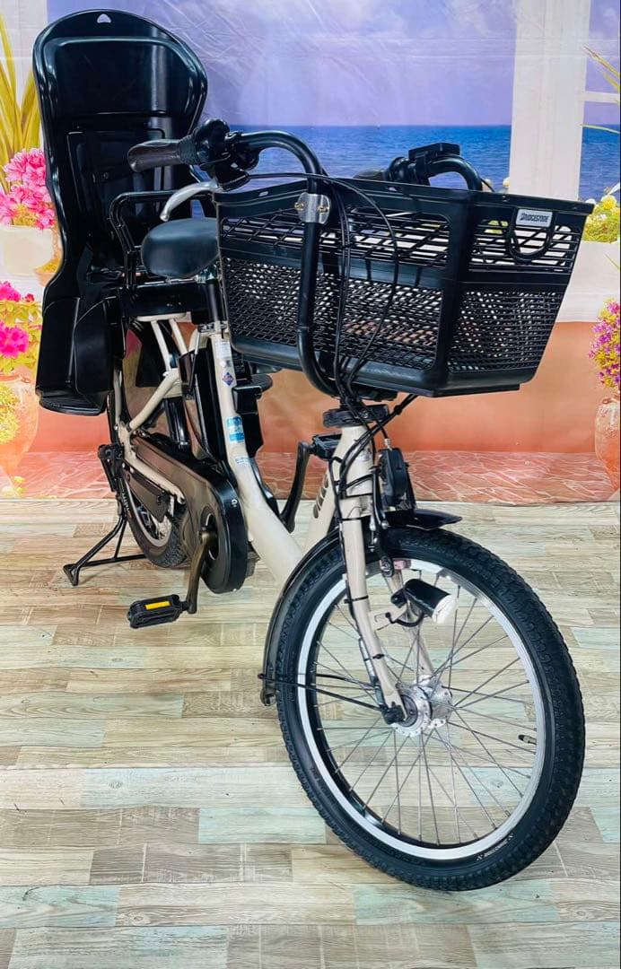 超人気！BIKKE ビッケ13AH！⭐️ブリヂストン子供乗せ電動自転車Y3263