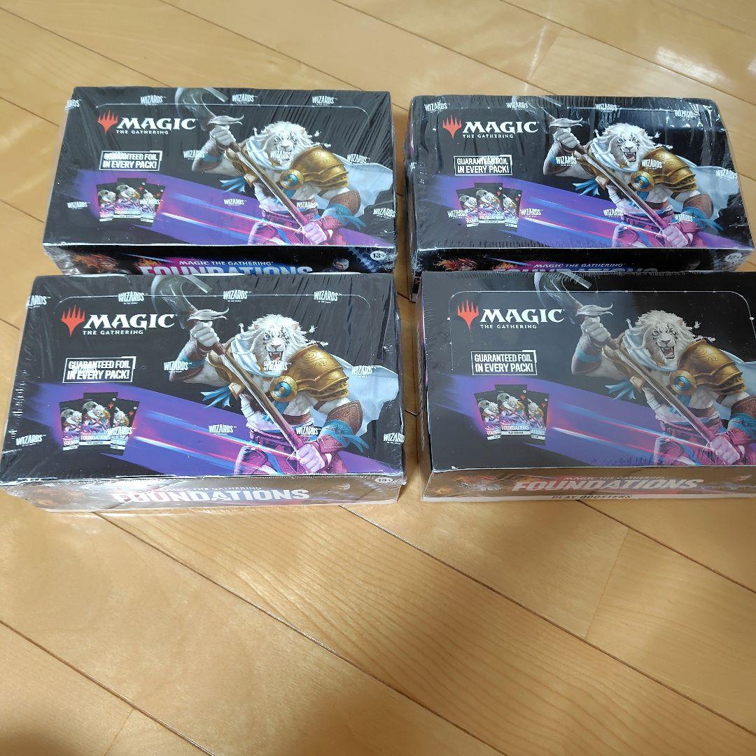 MTG ファウンデーションズ 英語版プレイブースター 4BOX 未開封品