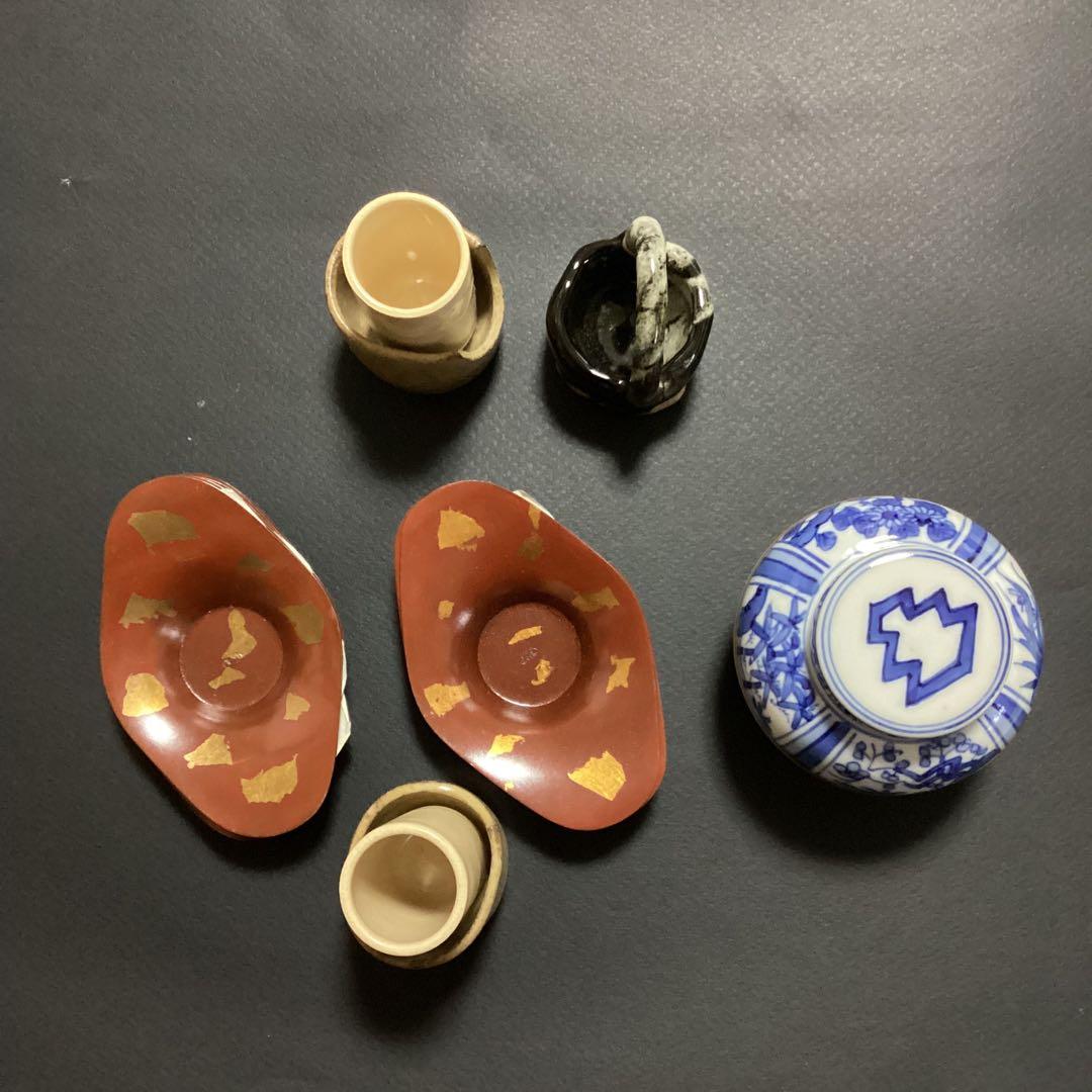 ☆専用　煎茶道　茶心壷　宗家　茶壺　青白い花模様の茶道具 茶入