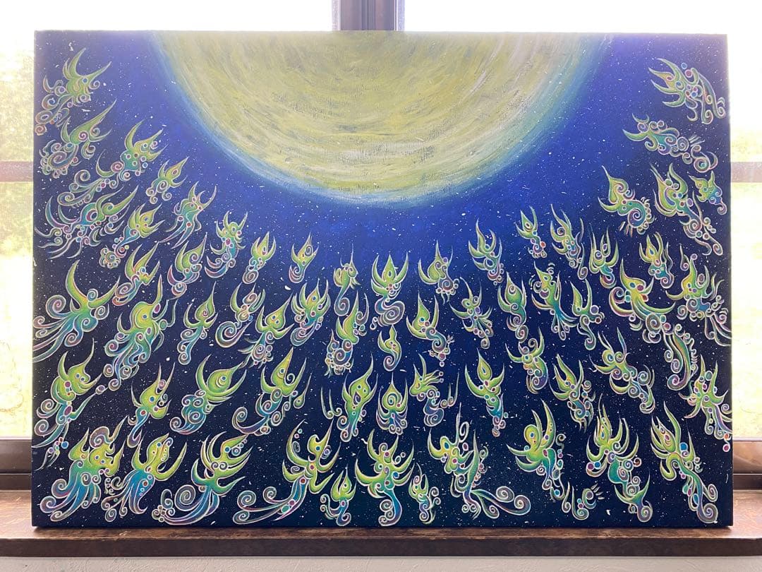 エネルギーアート　スピリチュアルアート　絵画　アクリル画