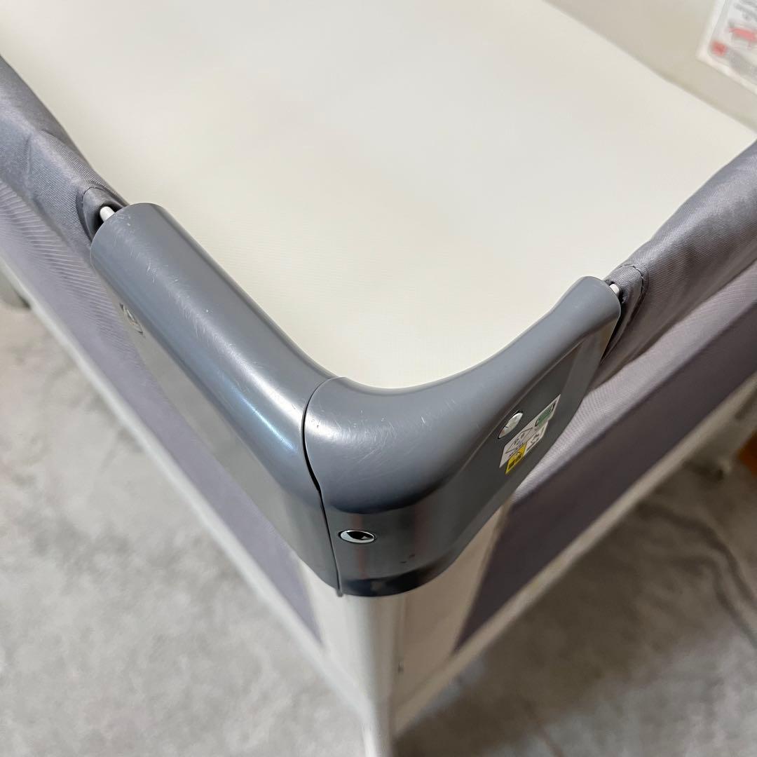 【美品】Aprica アップリカ ココネルエアーAB グレーベアー ベビーベッド