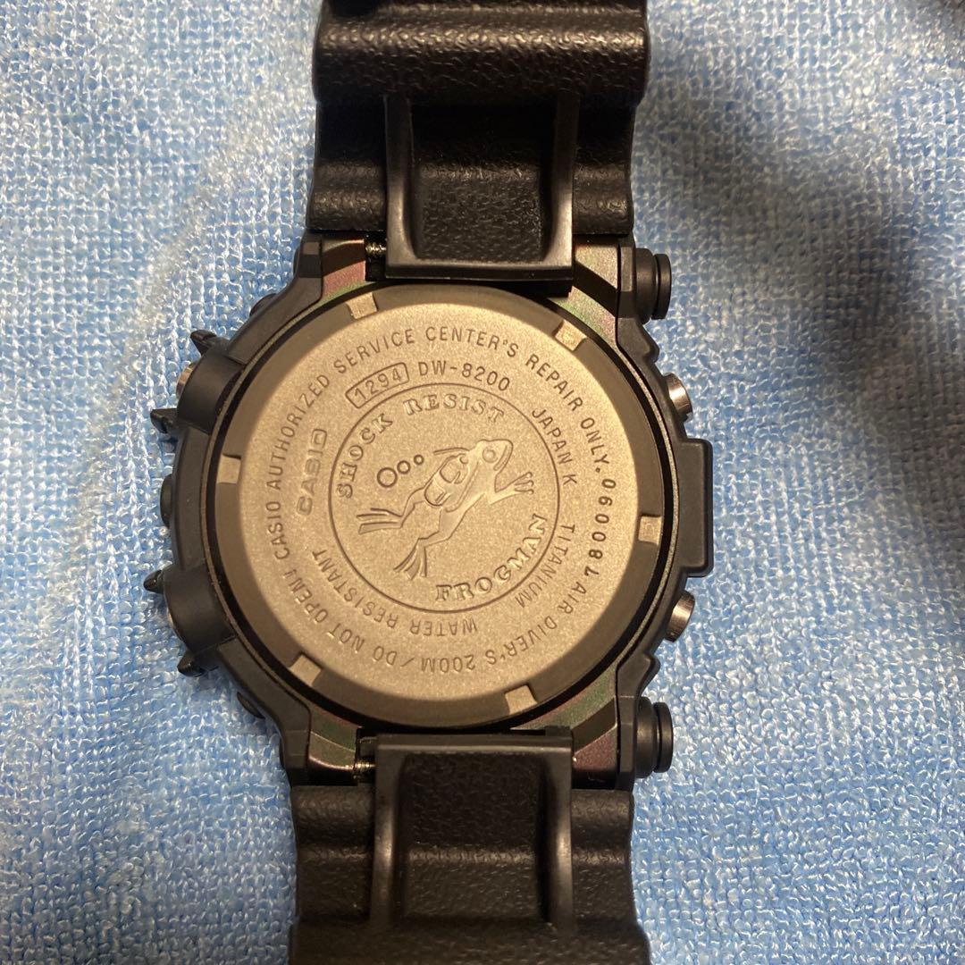 一馬　G-SHOCK フロッグマン DW-8200 メンインブラック