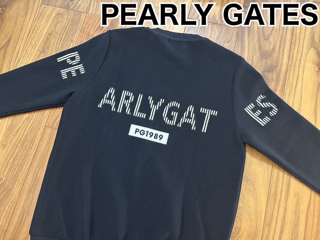 パーリーゲイツ　ニット　メンズ　サイズ４　ネイビー