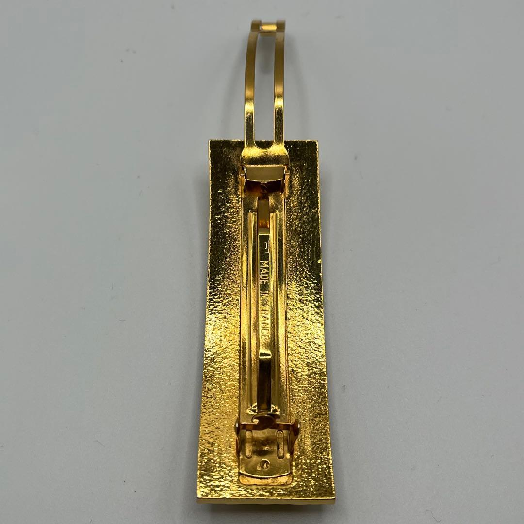 シャネル CHANEL ココマーク マトラッセ バレッタ 98P ゴールド