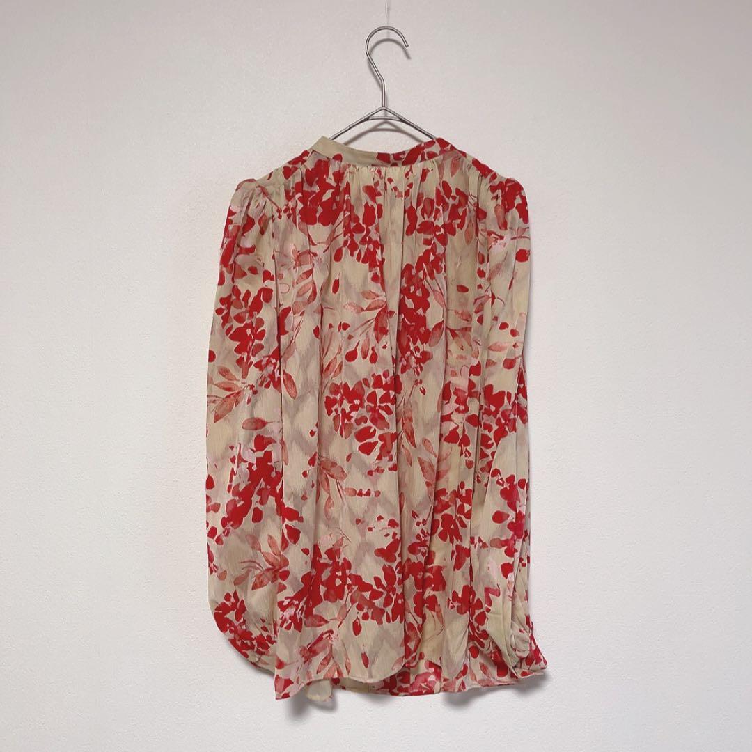 23SS エストネーション フラワープリントブラウス フリーサイズ