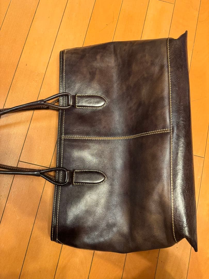 サムソナイト　デュモンクス　ダークブラウン レザー トートバッグ