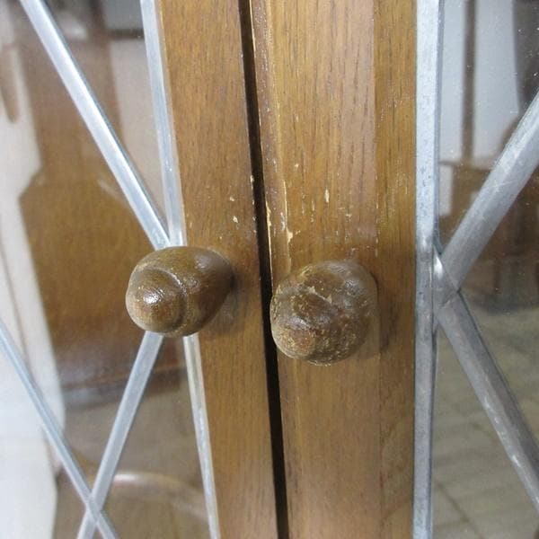 イギリス アンティーク 家具 コーナーキャビネット 飾り棚 英国 6160d