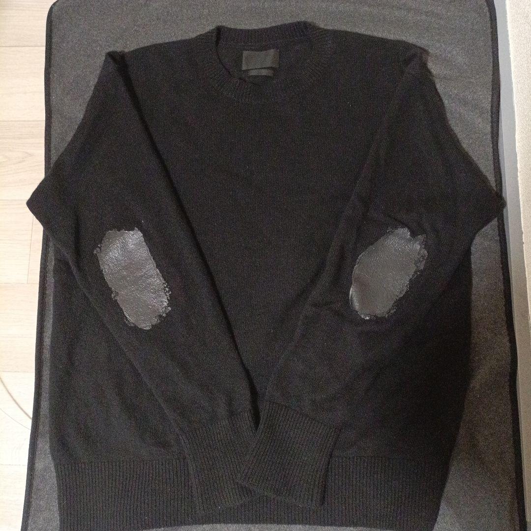 最安値 ヨーク 24FW PAINTED ELBOW PATCH SWEATER