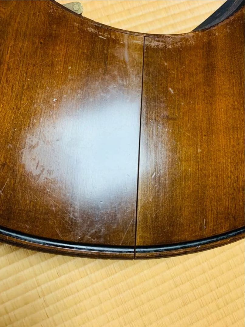 木製円形座卓 中央囲炉裏付き　ちゃぶ台