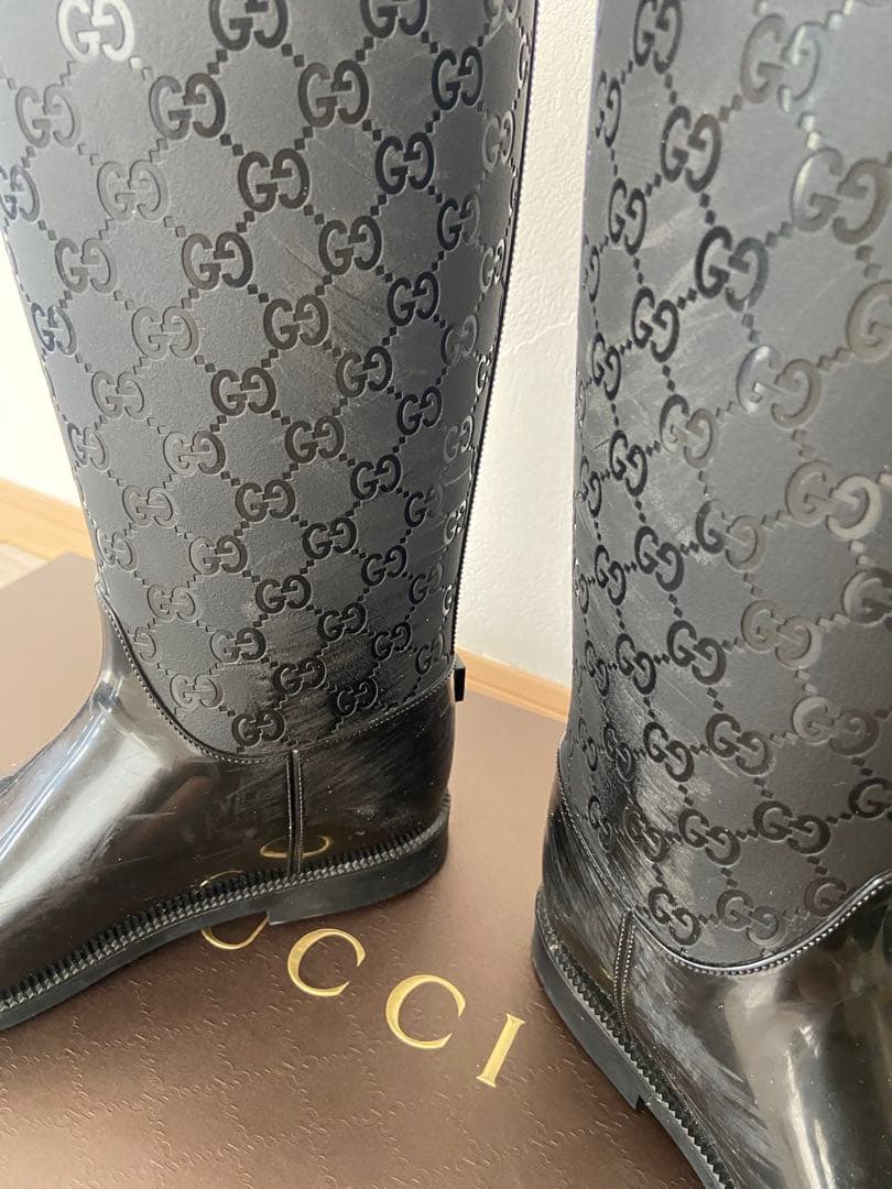 週末限定価格GUCCI グッチ レインブーツ