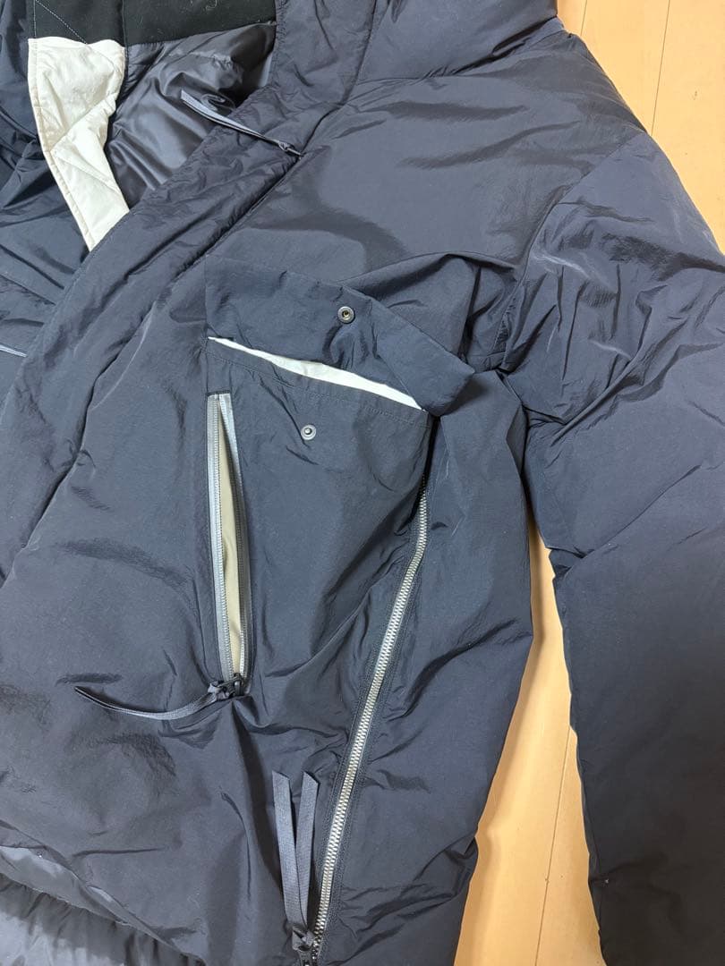 WISLOM ビームス別注 ダウンコート モンスターパーカー 04 ブラック