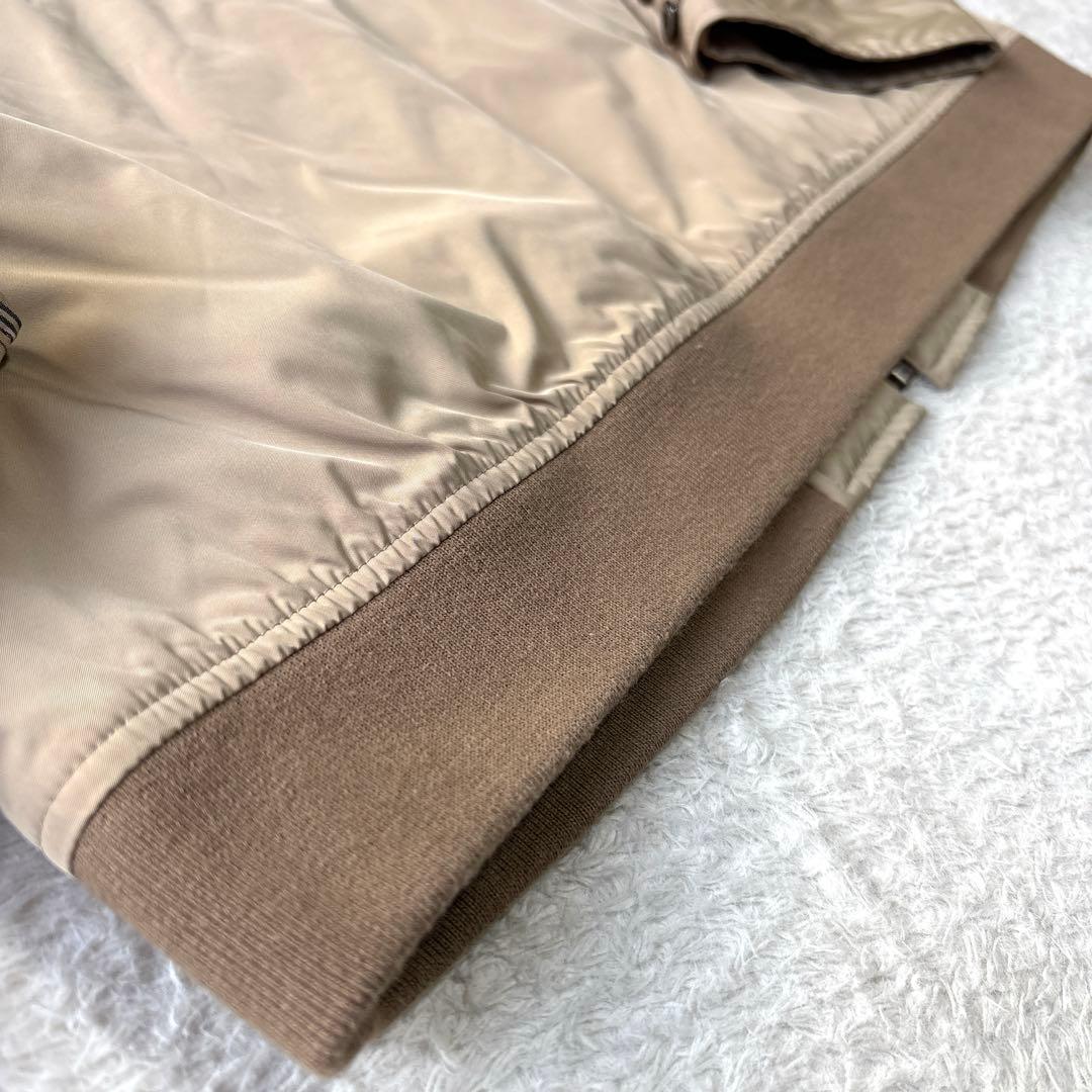 【Ｌサイズ】バーバリーブラックレーベル 中綿 ジャケット ラビットファー