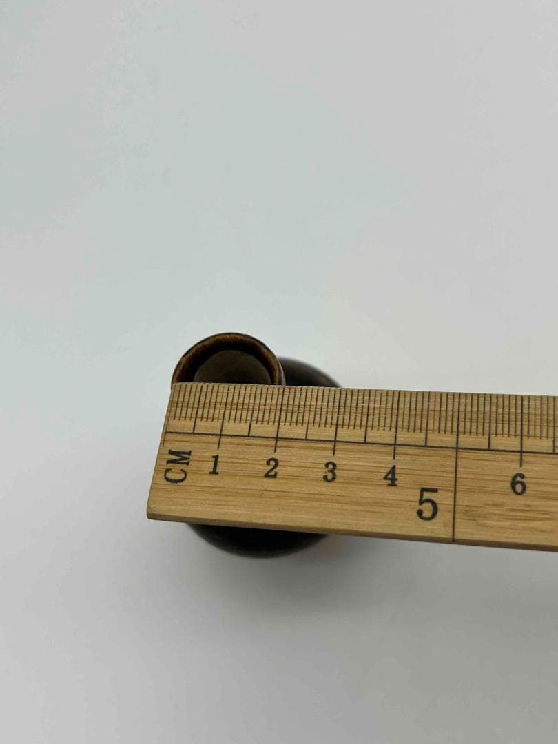 宋時代 醬釉 吉州窯小瓶 花入れ 黒釉 海鼠釉 唐物　希少貴重古賞物(F-83)