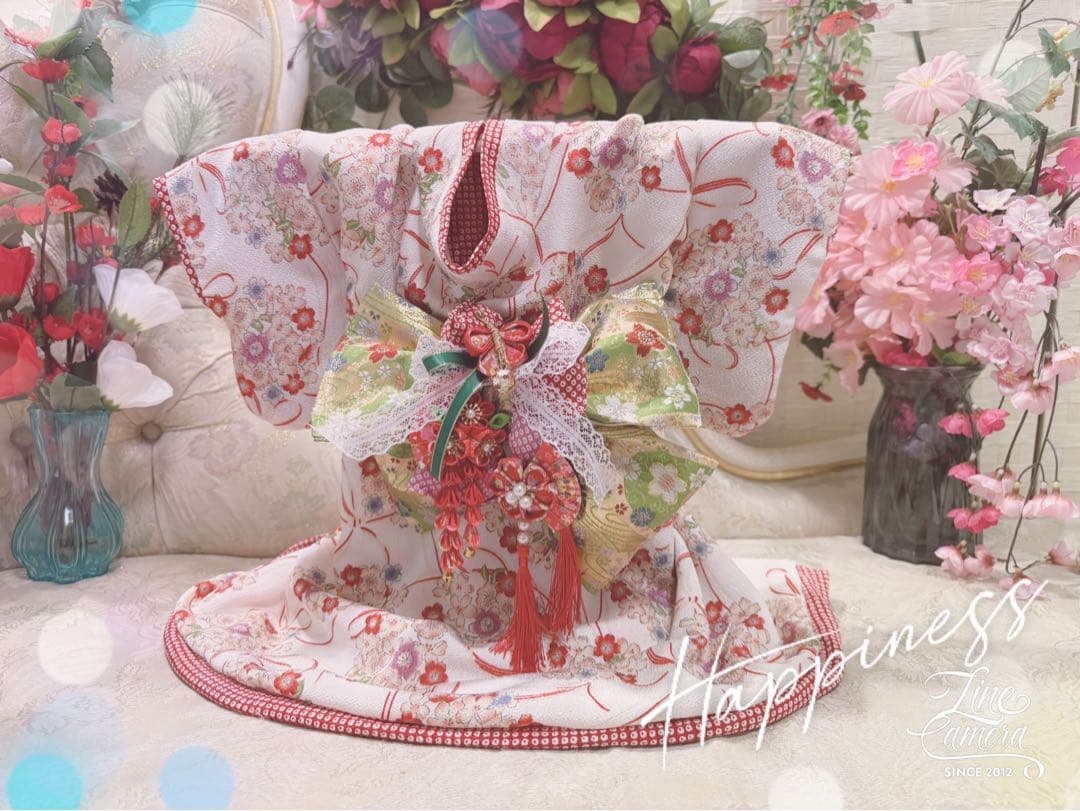 B420.pon2pan2☆オーダー☆犬お着物☆犬お引き摺りお着物